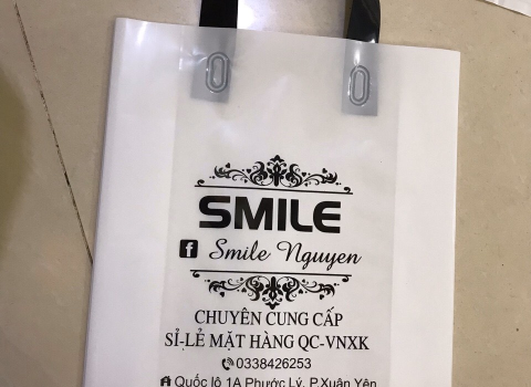 túi PE sữa ép quai đen